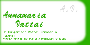 annamaria vattai business card