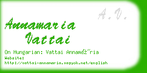 annamaria vattai business card